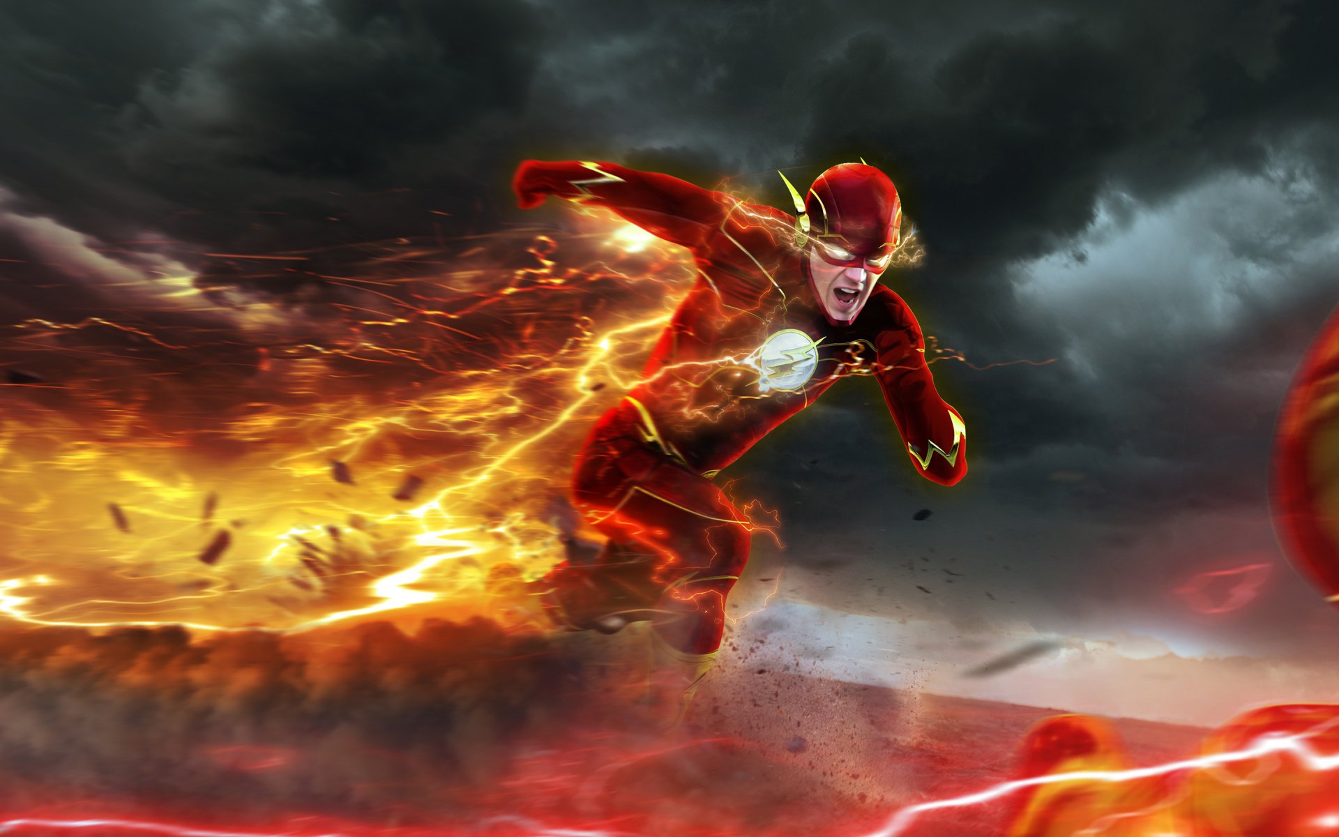 flash art barry allen the flash professor zoom reverse-flash eobard thawne chase