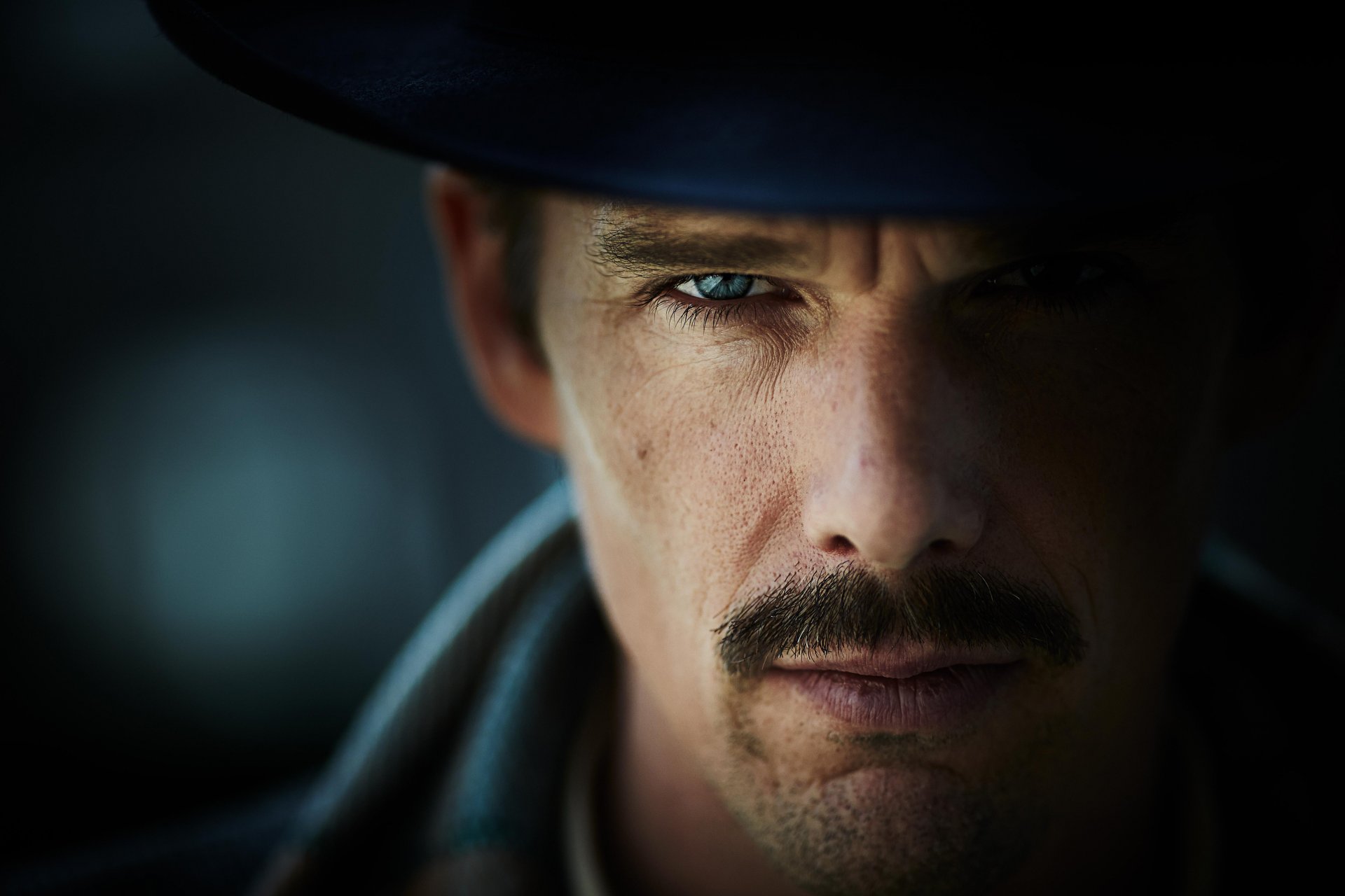 time patrol predestination fiction ethan hawke ethan hawke bartender look mustache hat close-up bokeh