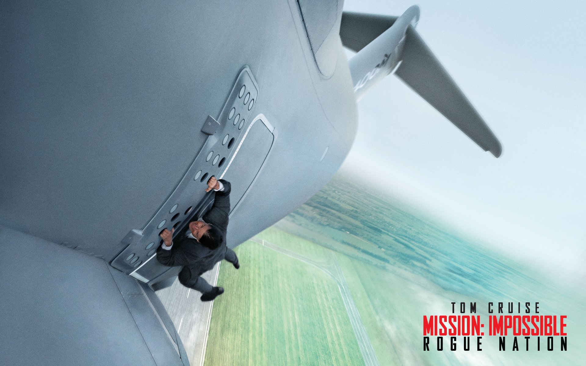 misión imposible: tribu rogue misión: imposible-rogue tom cruise ethan hunt agente avión despegue situación póster