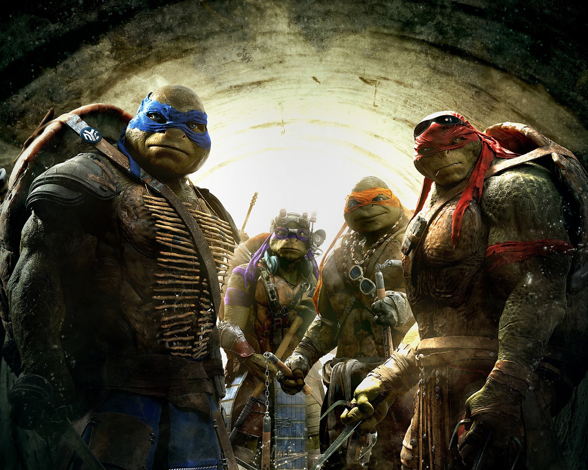 teenage mutant ninja turtles tmnt cine película leonardo león rafael raf mikey mike donatello don donnie aventura comedia fantasía nickelodeon paramount pictures verde reptiles máscara armadura armas