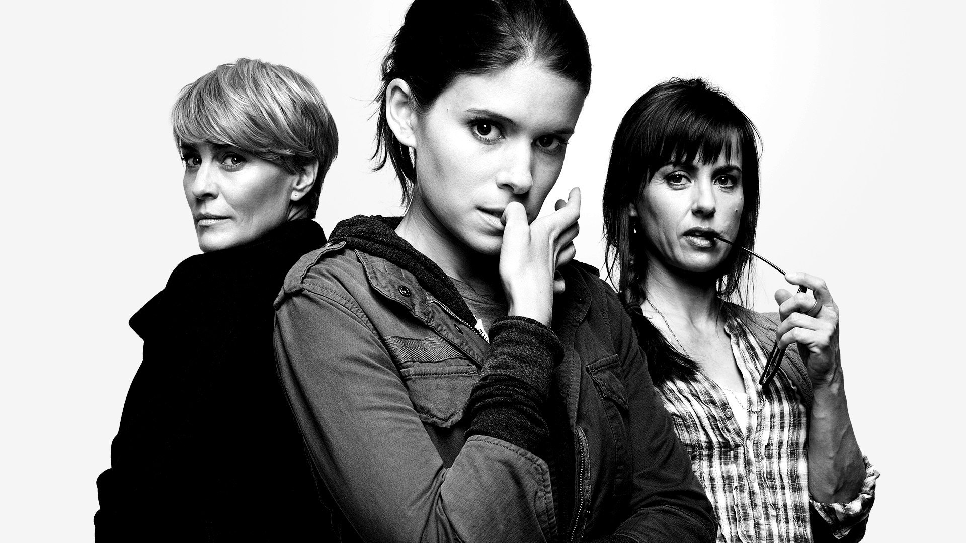 house of cards zoe barnes kate mara claire underwood robin wright janine skorsky constance zimmer tv series actresses black and white