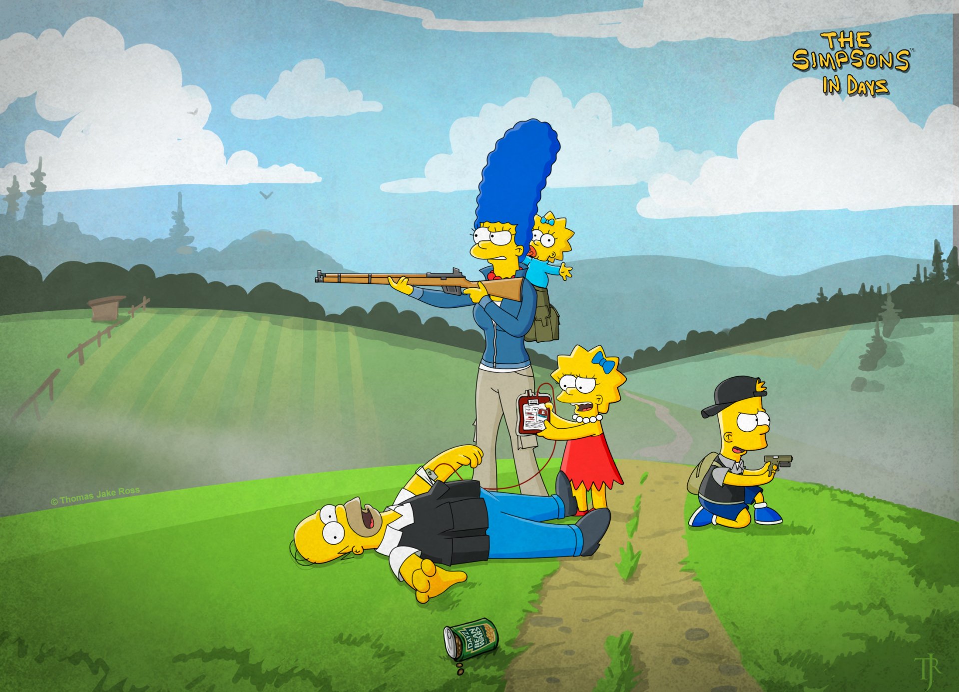 briser le mauvais les simpsons bart homer lisa