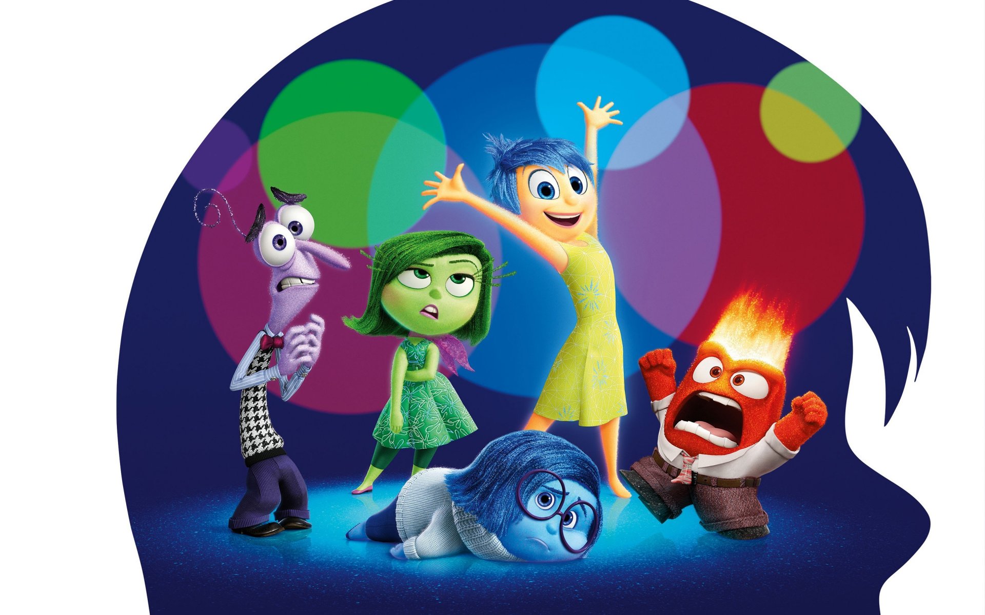 inside out riley pięć emocje radość wstręt gniew smutek strach bestia okulary kobieta dla mężczyzn dziewczyny chłopcy mężczyźni krawat sukienka sweter kreskówka film caitlin diaz amy poehler mindy kaling lewis black phyllis smith hader przygoda pixar a