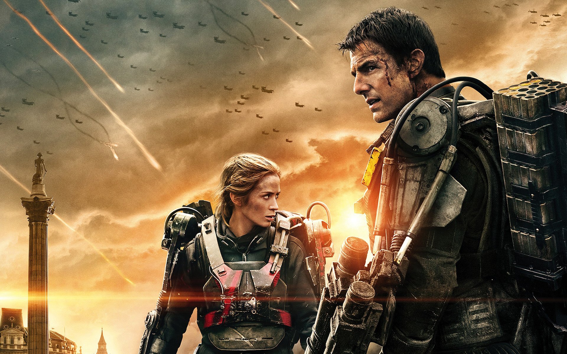 edge of tomorrow fiction tom cruise emily blunt battle exoskeleton poster rita vrataski bill cage