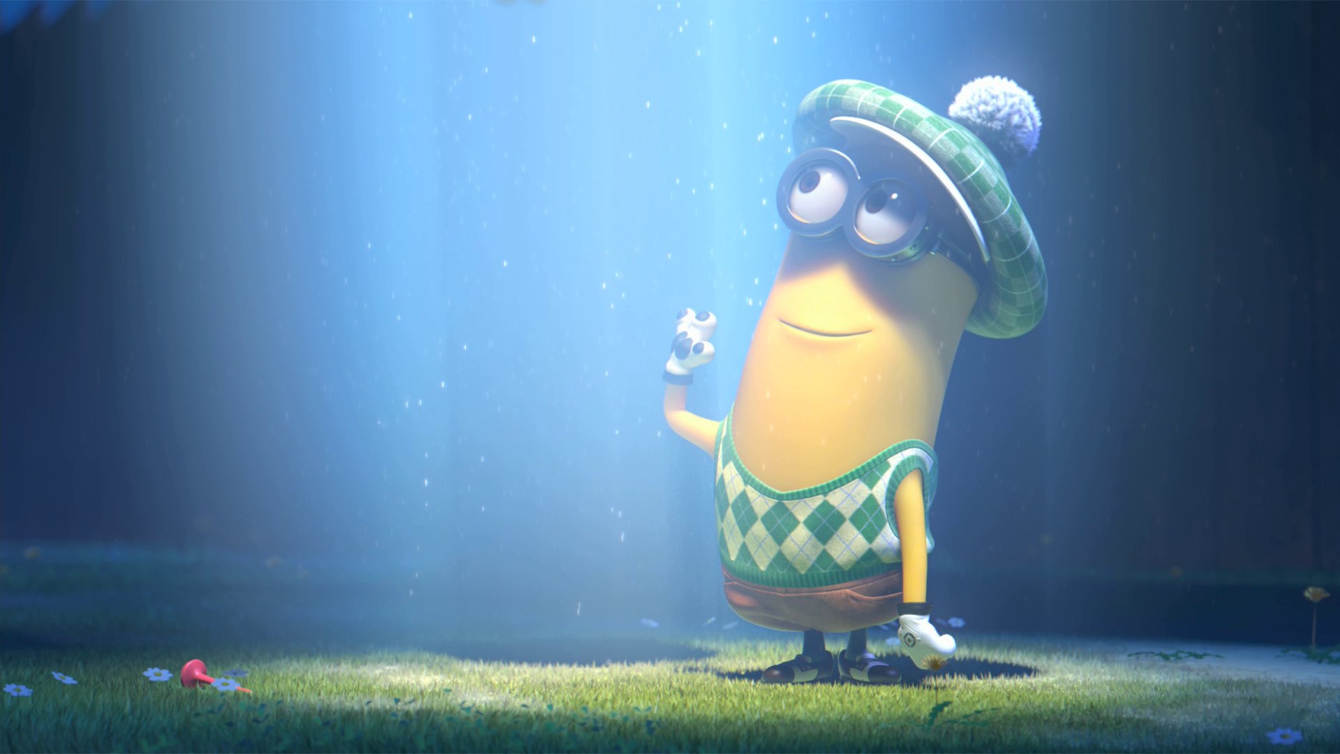 despicable me 2 mignon licht linsen gras kleidung zum golfspielen brille