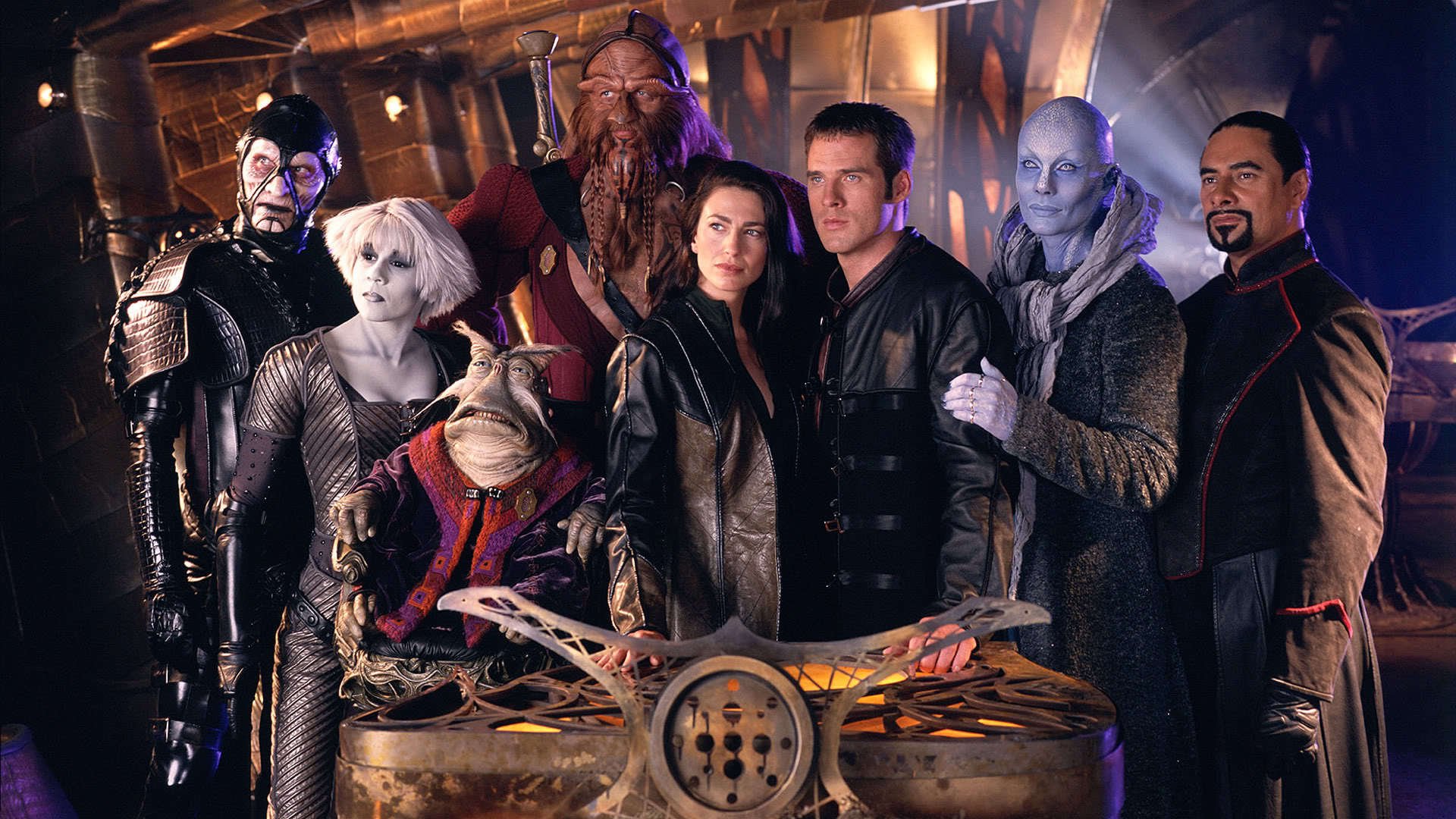 farscape serial daleko we wszechświecie lokal statek stoją aktorzy