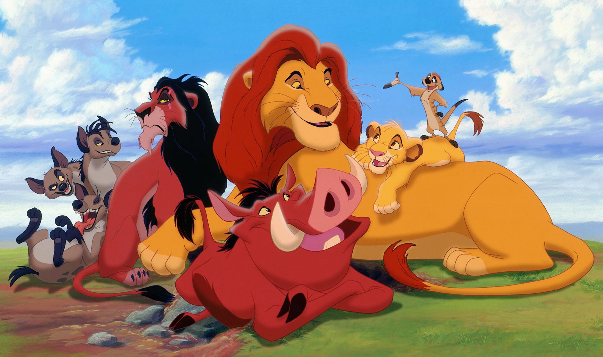 disney könig der löwen mufasa simba timon pumbaa narbe