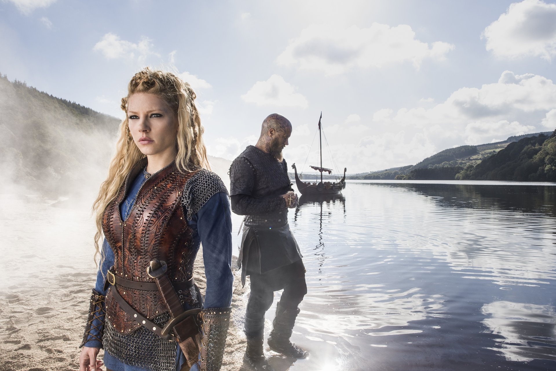 vikingos ragnar lodbrok serie de televisión fimmel katherine vinnik