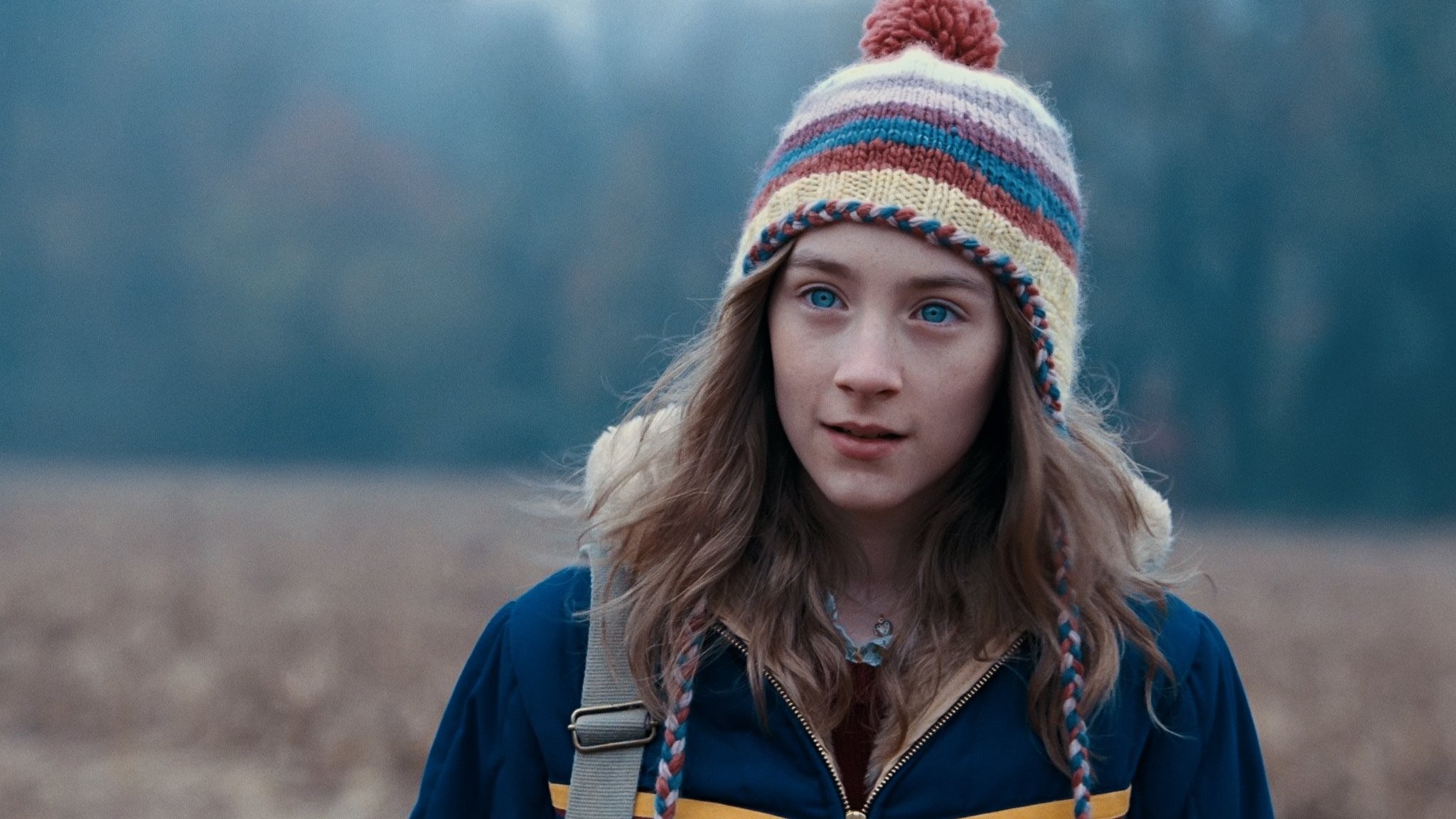 the lovely bones saoirse ronan girl actress view eyes hat the field