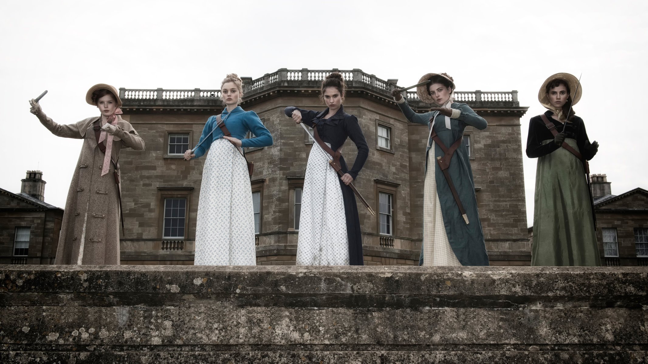 pride and prejudice and zombies pride prejudice and zombies lily james lena headey hermione corfield suki waterhouse bella heathcote