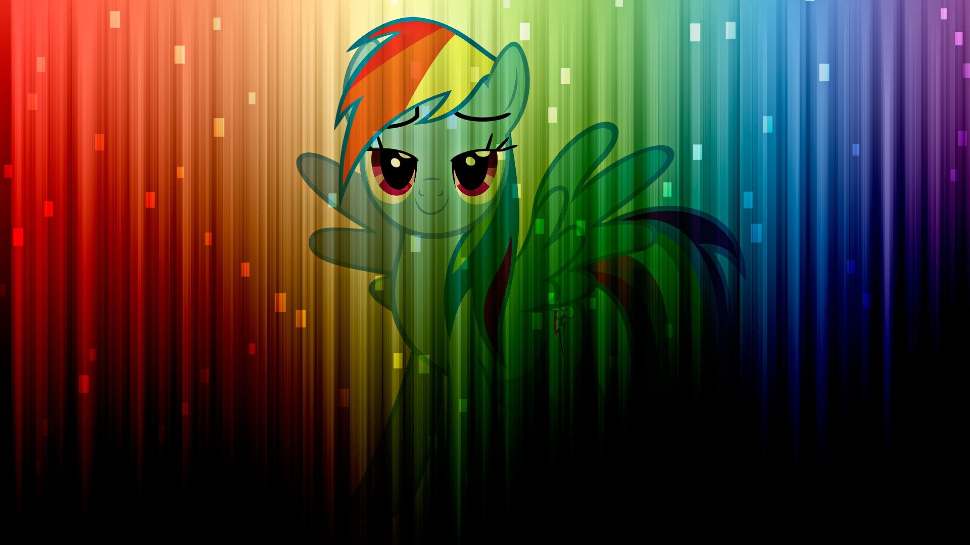 il mio piccolo pony pony mlp arcobaleno trattino arcobaleno colore colori parete