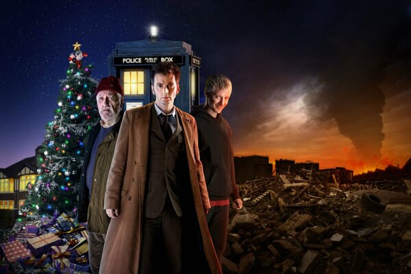 Doctor Who und Christmas Tree Adventures für Weihnachten