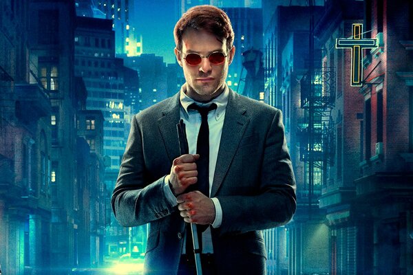 Poster zur Daredevil-Serie. Charlie Cox