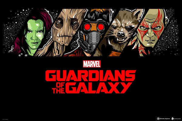 Guardians of the Galaxy, Gamora and Groot
