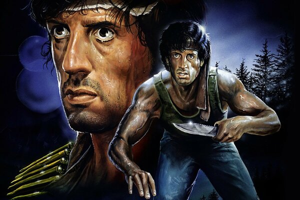 Rambo-Zeichnung: Das erste Blut