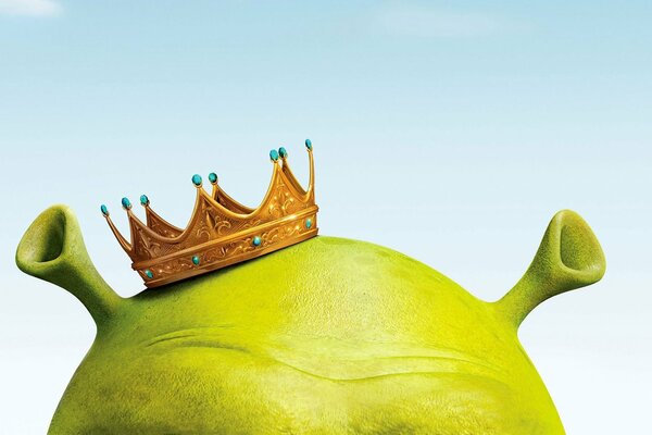 Poster for the cartoon Shrek-3. King