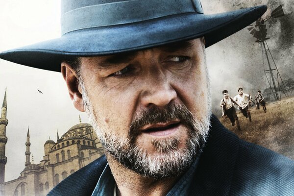 Russell Crowe. Cartel de la Película Buscador de agua