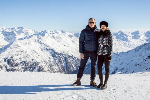 007 Daniel Craig. Photo in the mountains