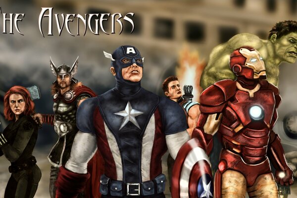 Avengers Bild von Comic-Figuren