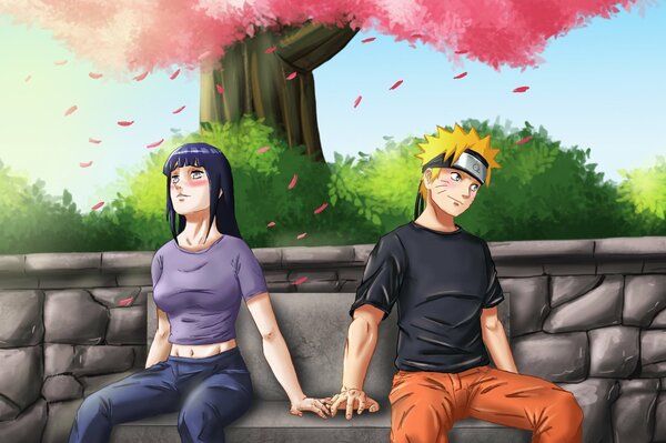 Art anime Naruto et Hinata romance