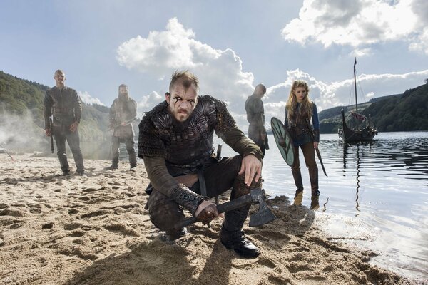 Vikings TV series photos of characters at filming locations