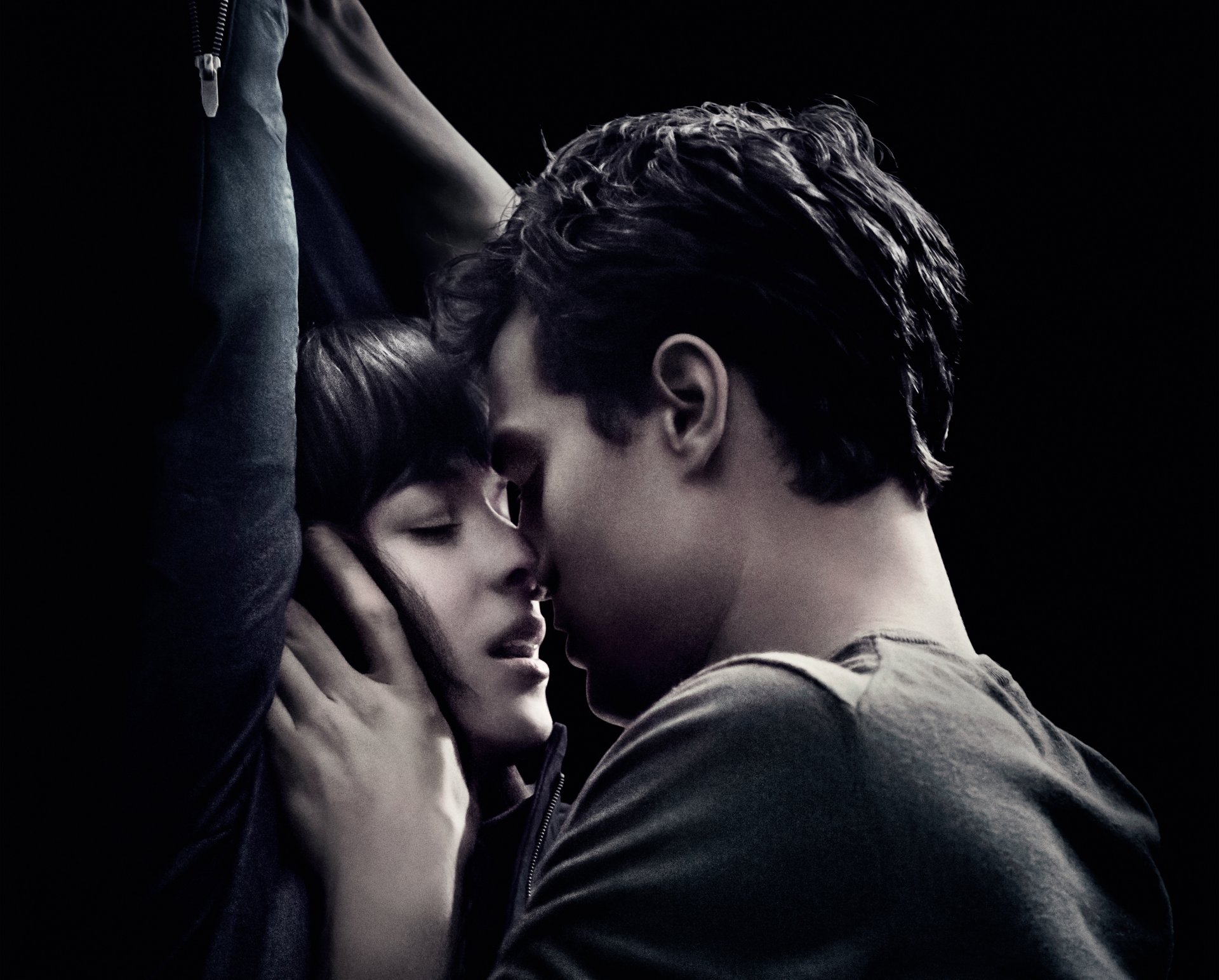 fifty shades of grey pięćdziesiąt odcieni szarości 2015 dakota johnson anastasia steele dornan szary focus features universal pictures dramat romanse chłopiec dziewczyna kochankowie kochankowie zakochane pary szaleństwo pasja miłość pocałunek hd tapety