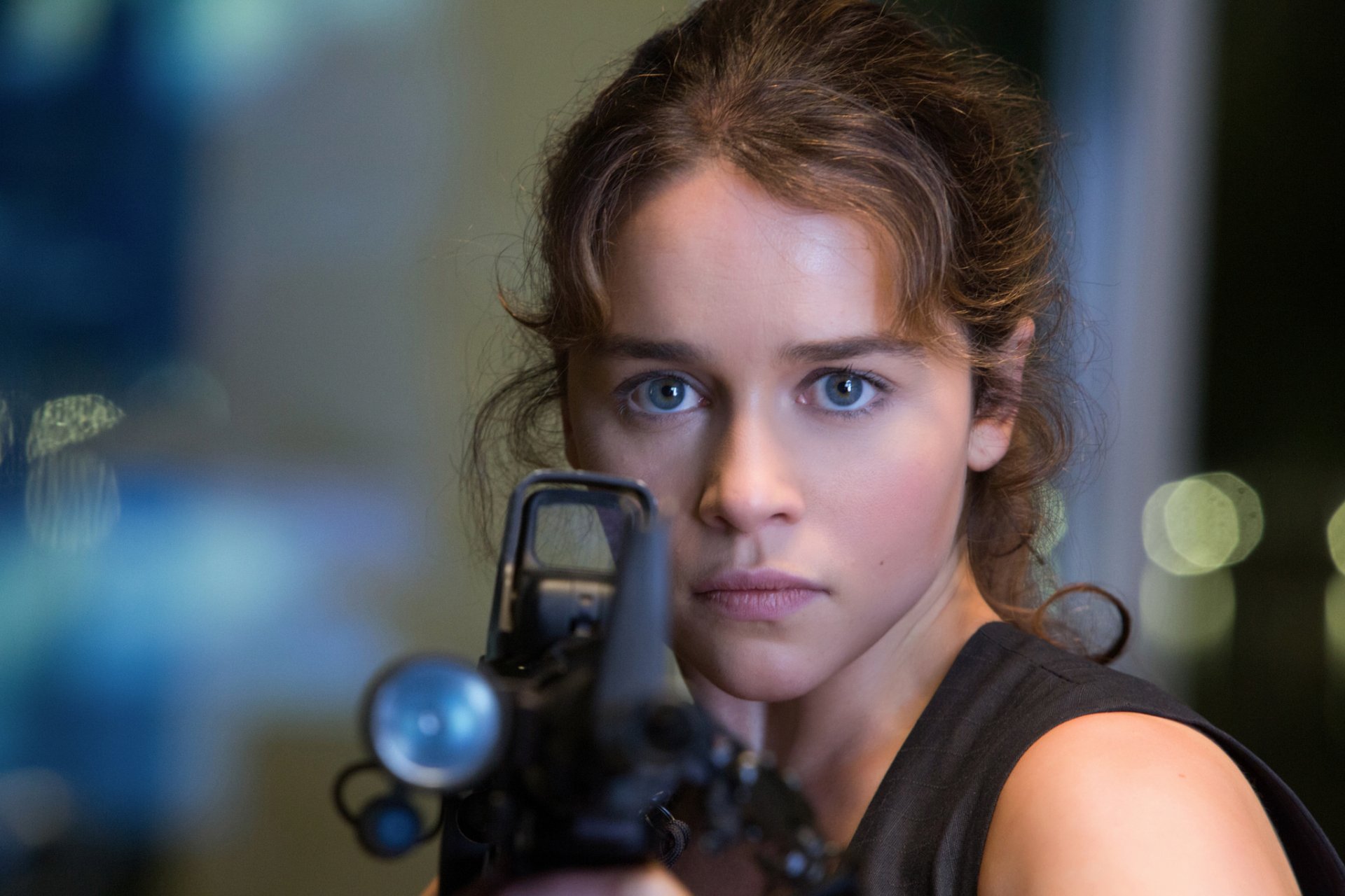 terminator: genesis emilia clarke sarah connor blick