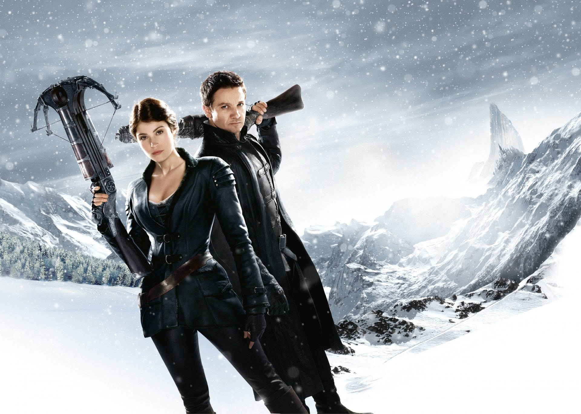 hansel&gretel hansel and gretel witch hunters hansel & and gretel witch hunters jeremy renner gemma arterton famke janssen muriel fantasy paramount pictures hd wallpaper 1080p 720p wallpaper