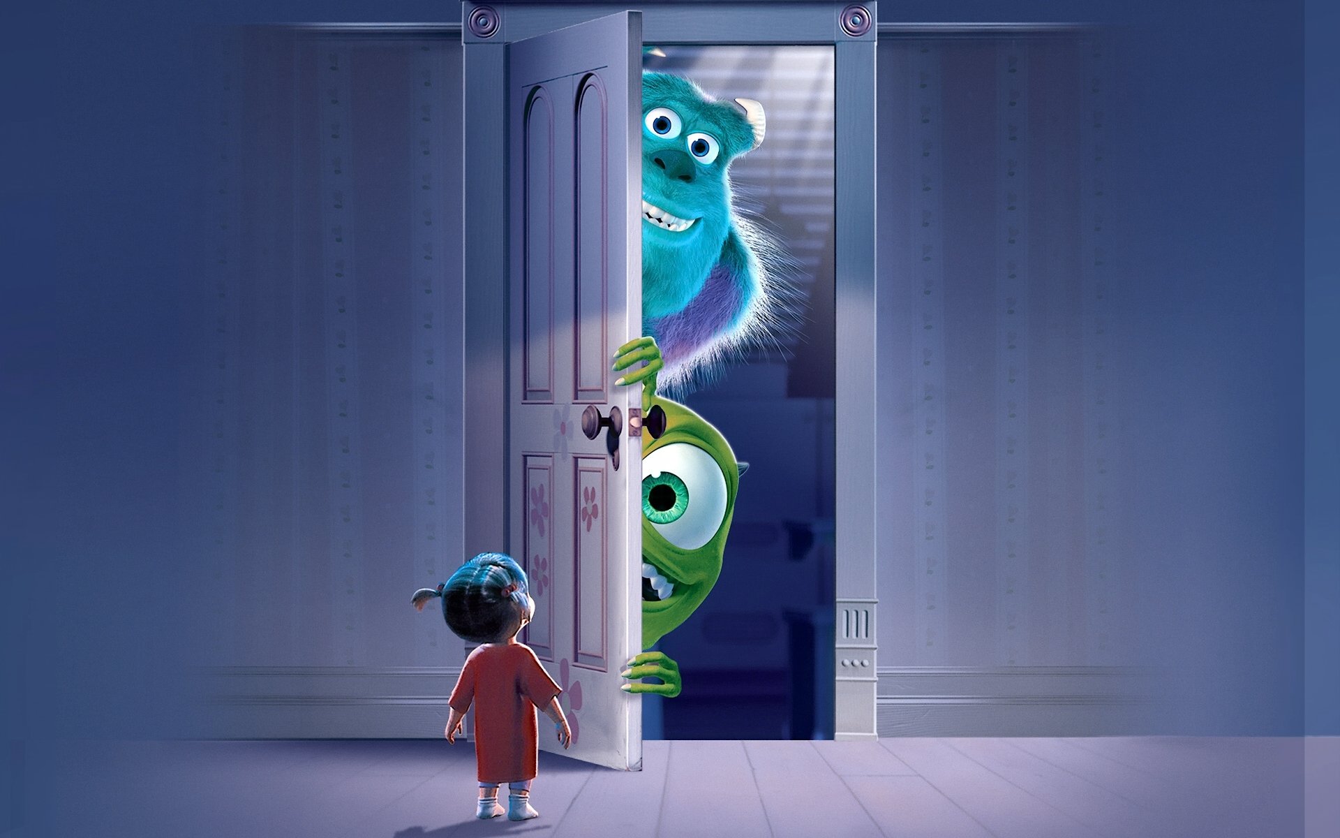 monsters corporation mary boo mike wazowski james sullivan puerta