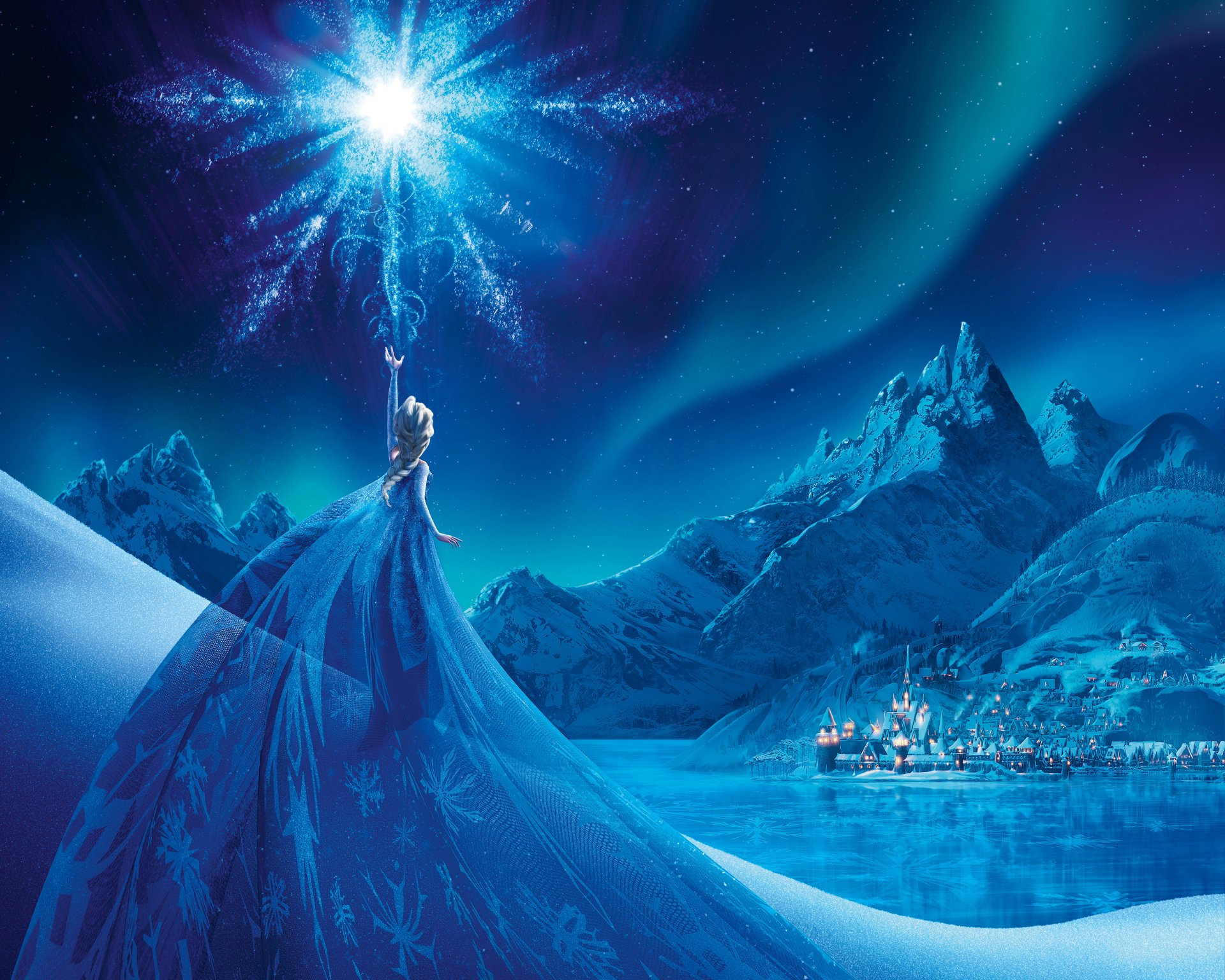 gefroren animation film film 2014 jahr idina menzel elsa abenteuer komödie familie fantasy musical kristen bell anna groff kristoff walt disney pictures walt disney studio studio pircutes olaf mädchen blond haar blau kleid frostfrei