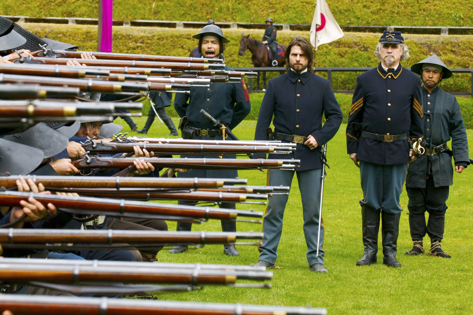 der letzte samurai tom cruise soldaten schrotflinten