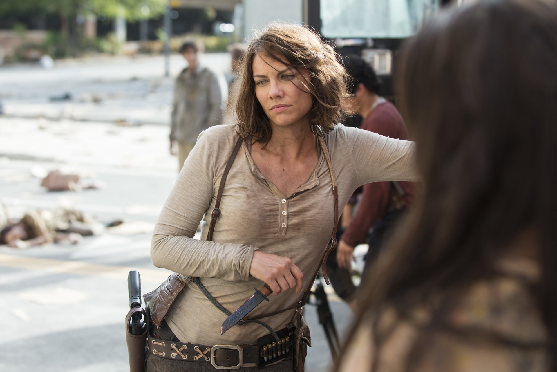 the walking dead the walking dead lauren cohan maggie nóż zaduma