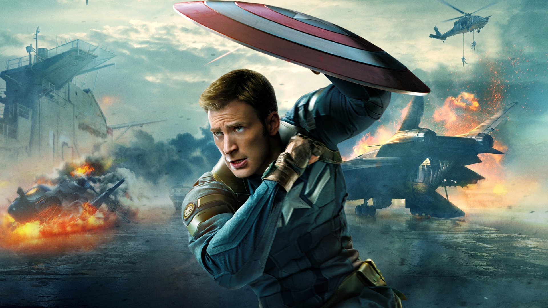 capitán américa: el soldado de invierno steve rogers chris evans marvel escudo