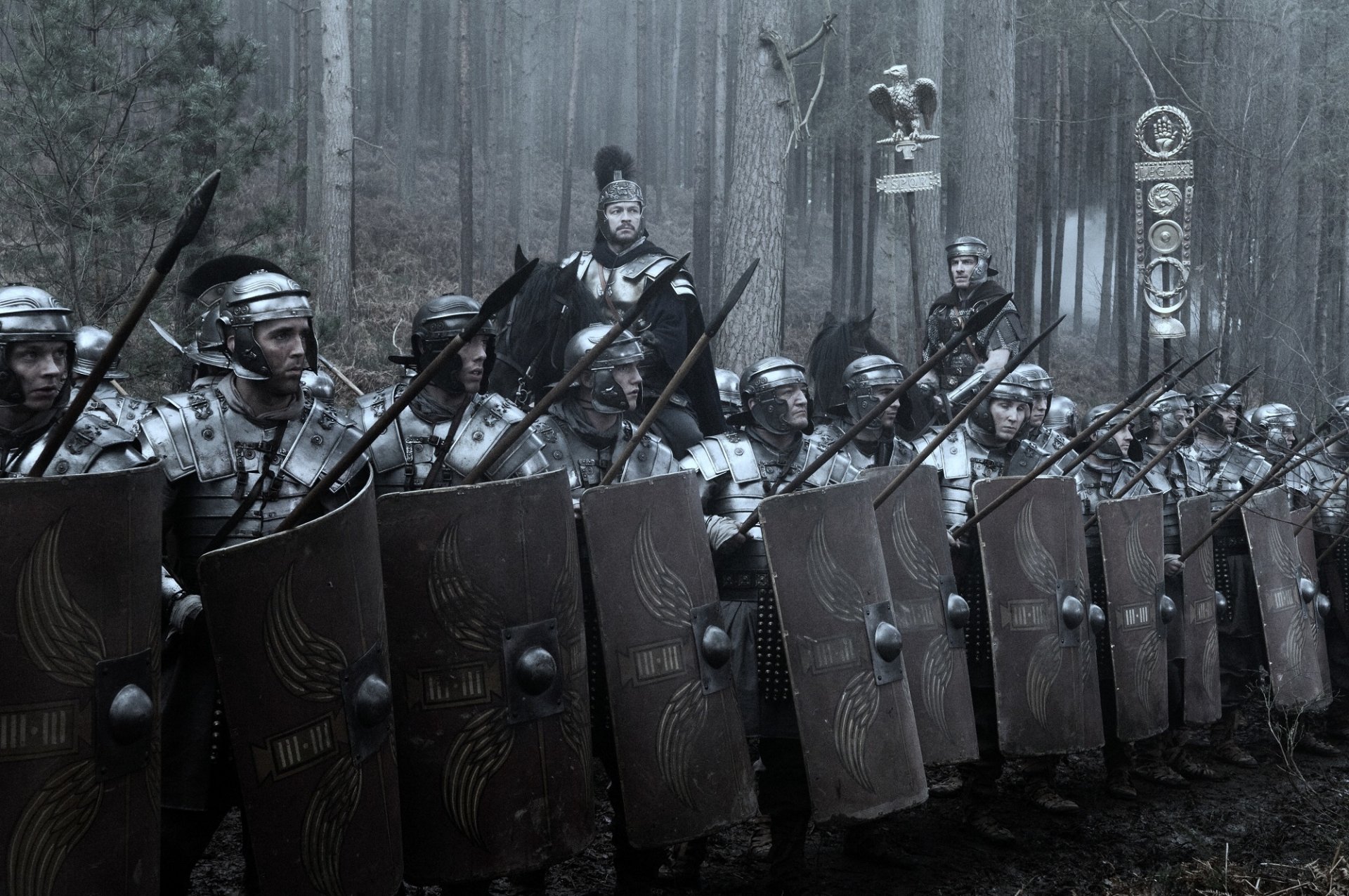 centurion men rome legion forest