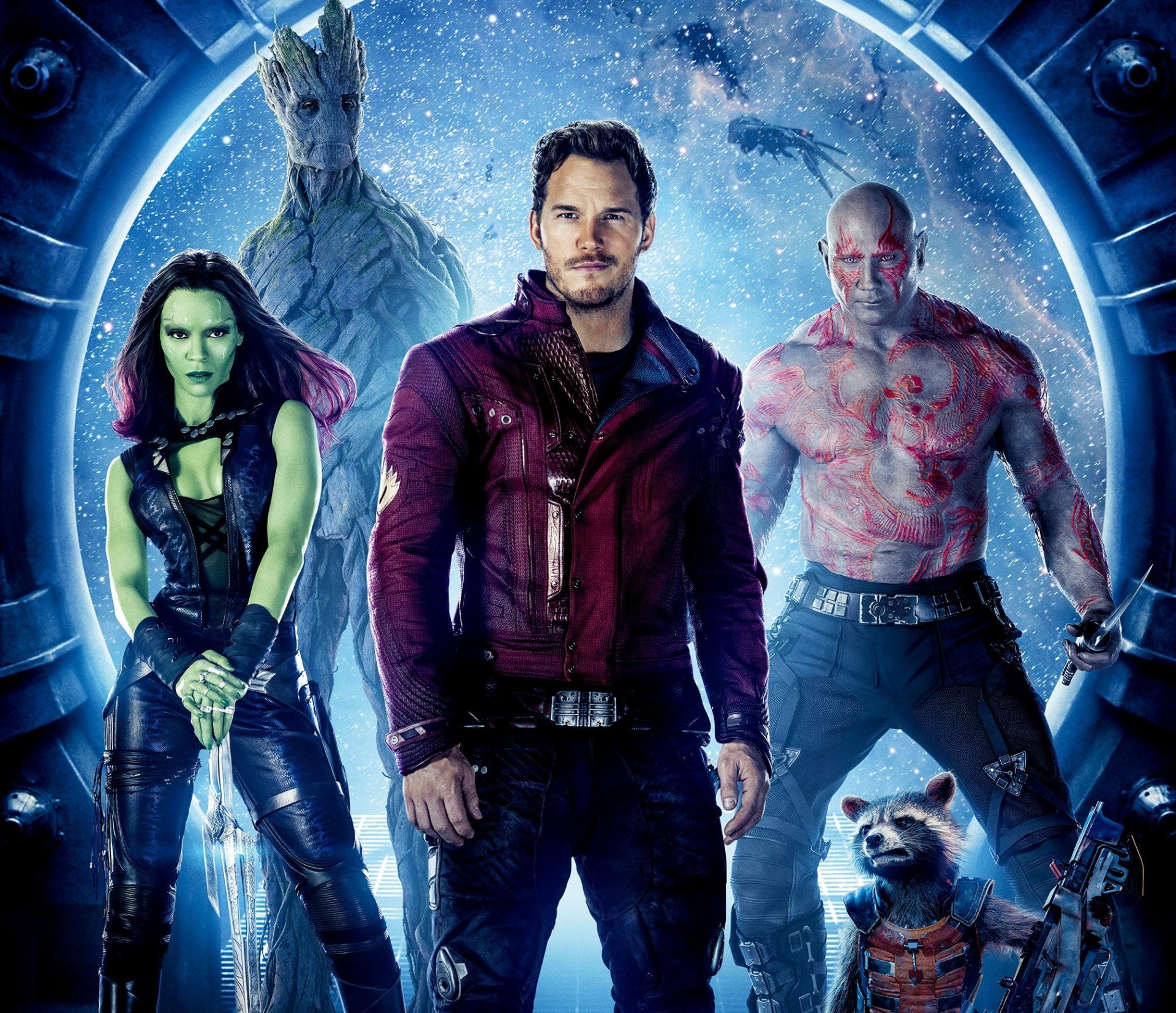 guardianes de la galaxia groot star-lord gamora brawl cohete