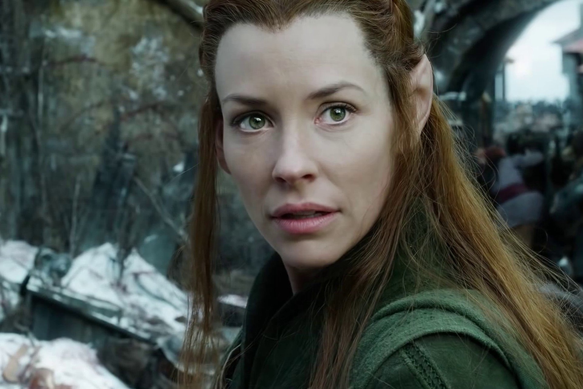 hobbit: bitwa pięciu armii hobbit 3 evangeline lilly tauriel dziewczyna elf