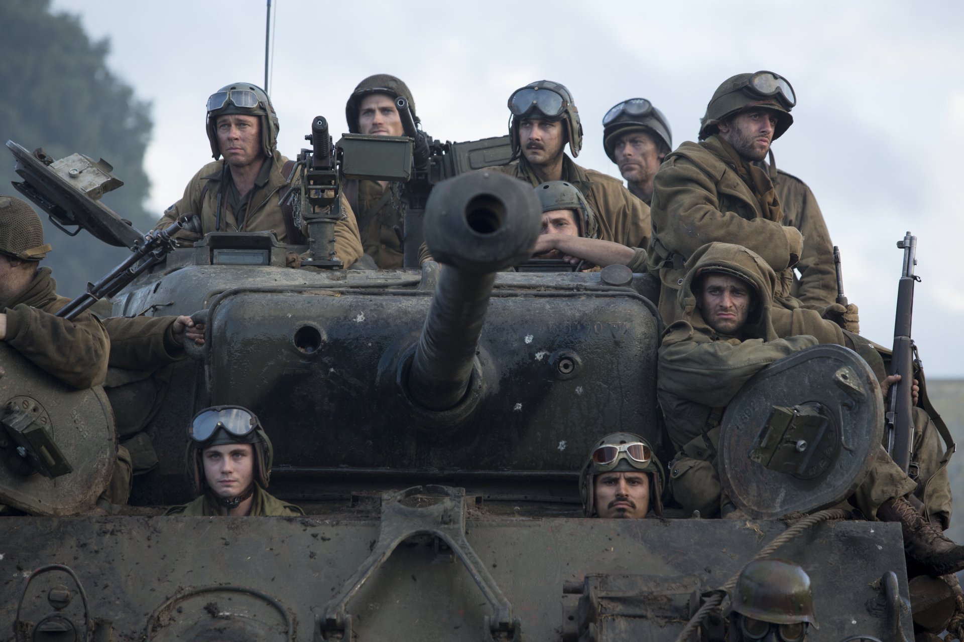 wściekłość wściekłość brad pitt czołg m4 sherman żołnierze