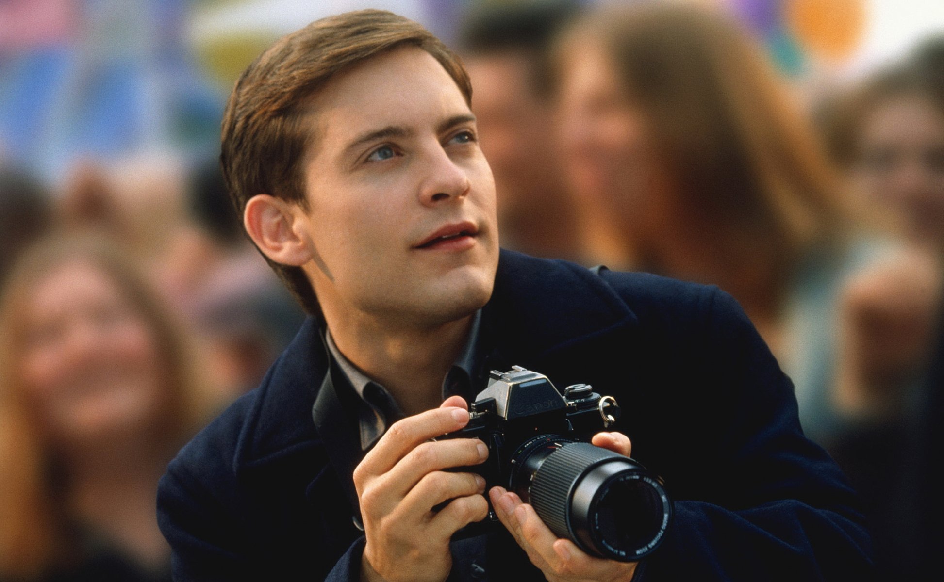 photo humeur araignée toby maguire. peter parker