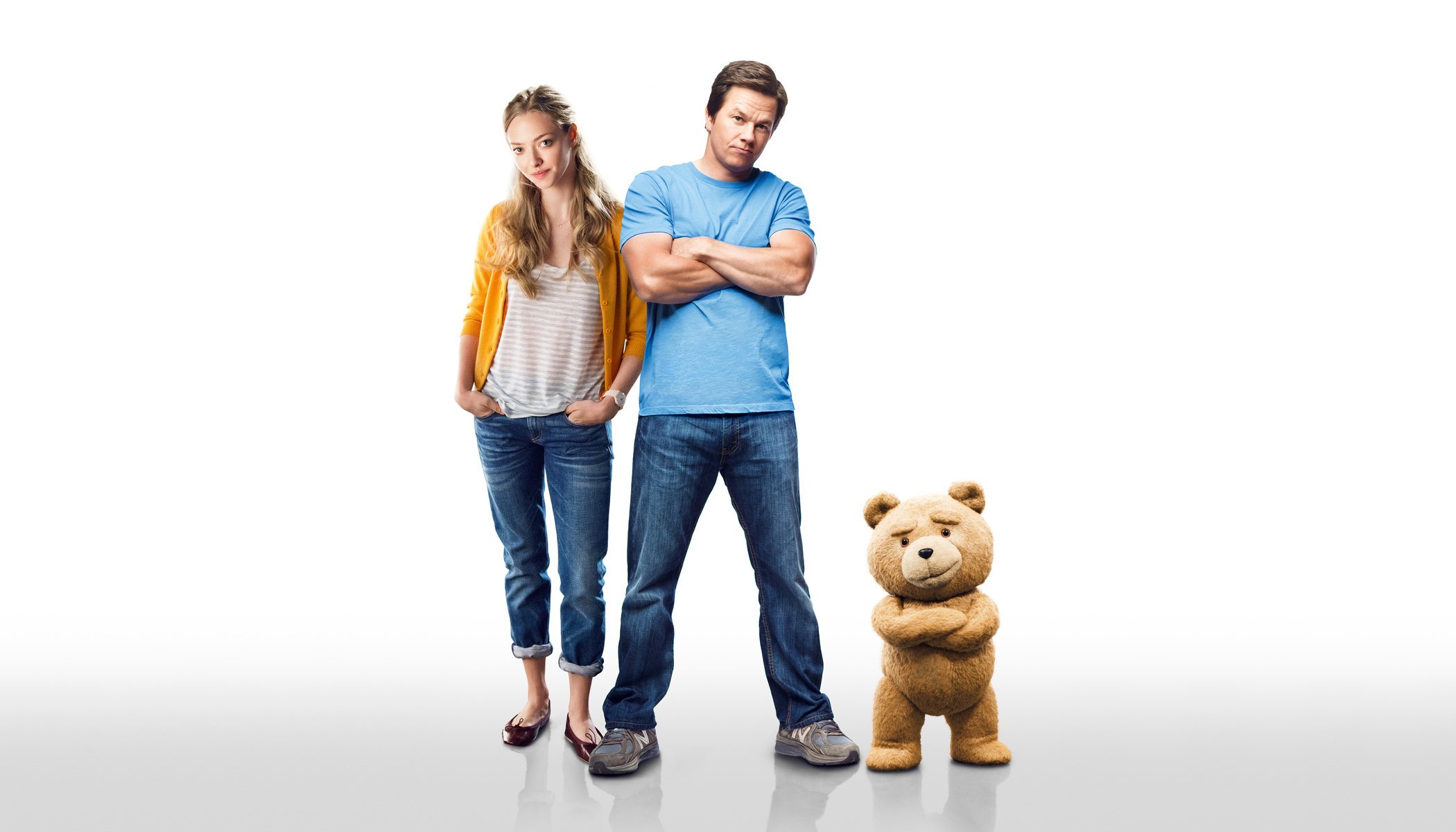 ted 2 ted two ted two movie movie 2015 year amanda seyfried samantha jackson mark wahlberg john bennett seth macfarlane universal pictures comedy girl woman samantha jackson boy for men man john bennett and live toy bear