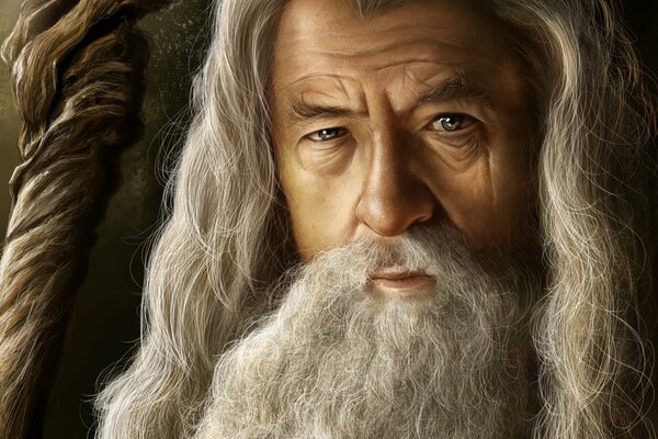 Art from The Lord of the Rings the old man with the beard