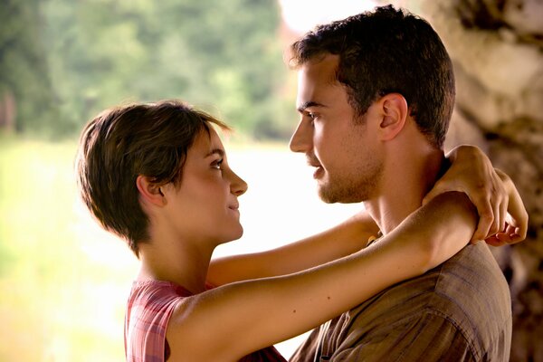 A frame from the film Divergent