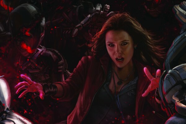 The Scarlet Witch from the Avengers movie