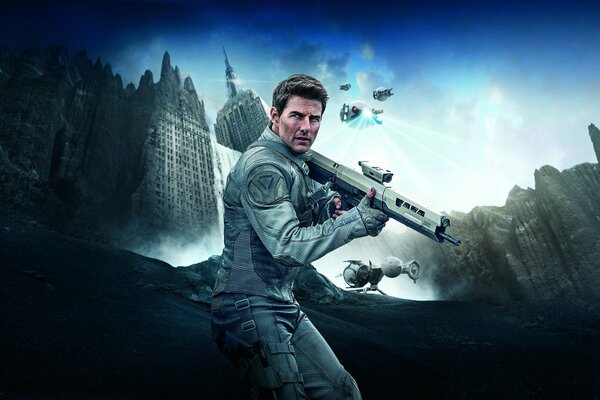 Tom Cruise in the movie poster