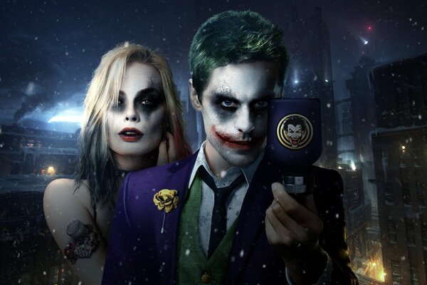 Jared Leto e Margot Robbie dal film Suicide Squad