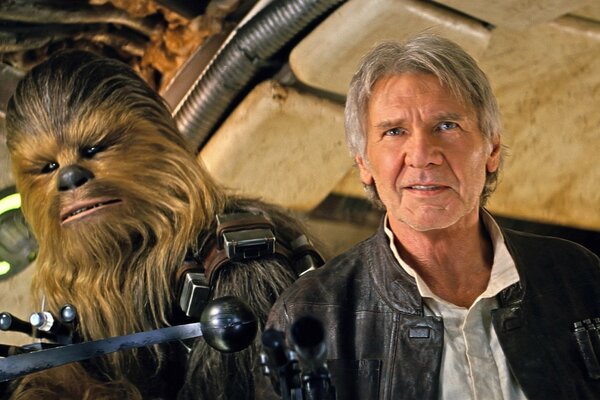 Han Solo und Chewbacca. Star Wars