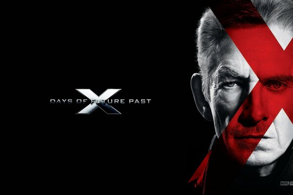X-Men na czarnym tle z Czerwonym Krzyżem