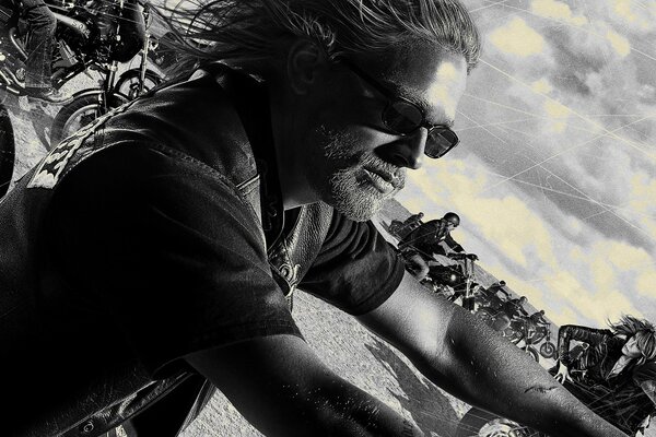 Art. Sons of Anarchy. A look into the distance