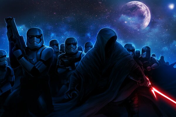 Eine fantastische Zeichnung aus Star Wars