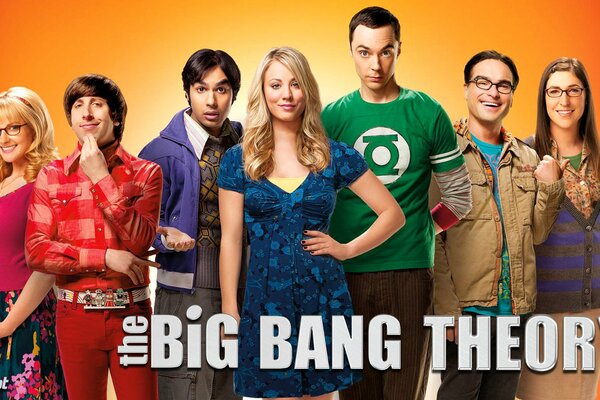Photos of the actors of the series the big Bang theory