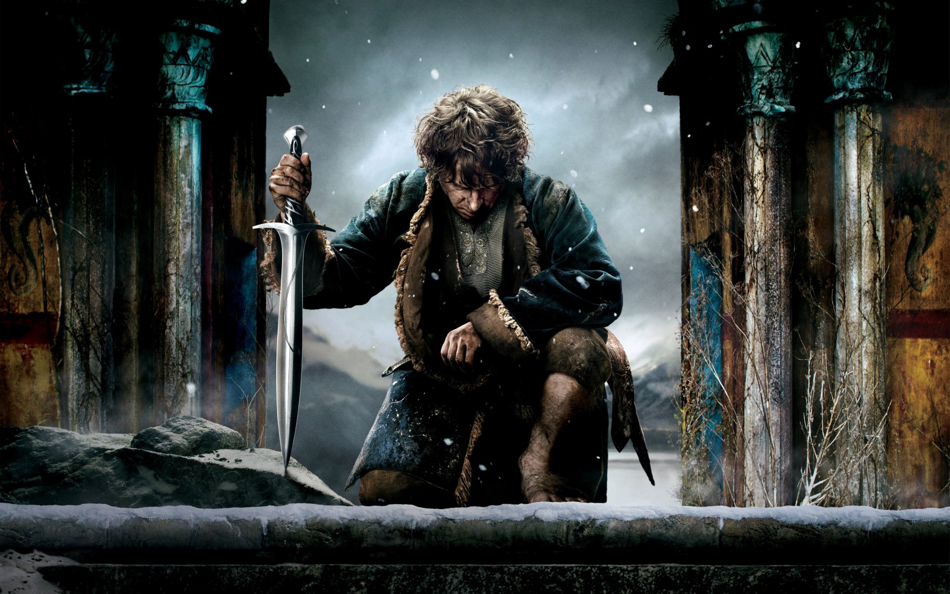 le hobbit: la bataille des cinq armées fantasy bilbo baggins martin freeman le hobbit l épée